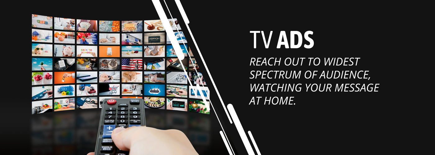 Television Advertising banner by sb advertising media