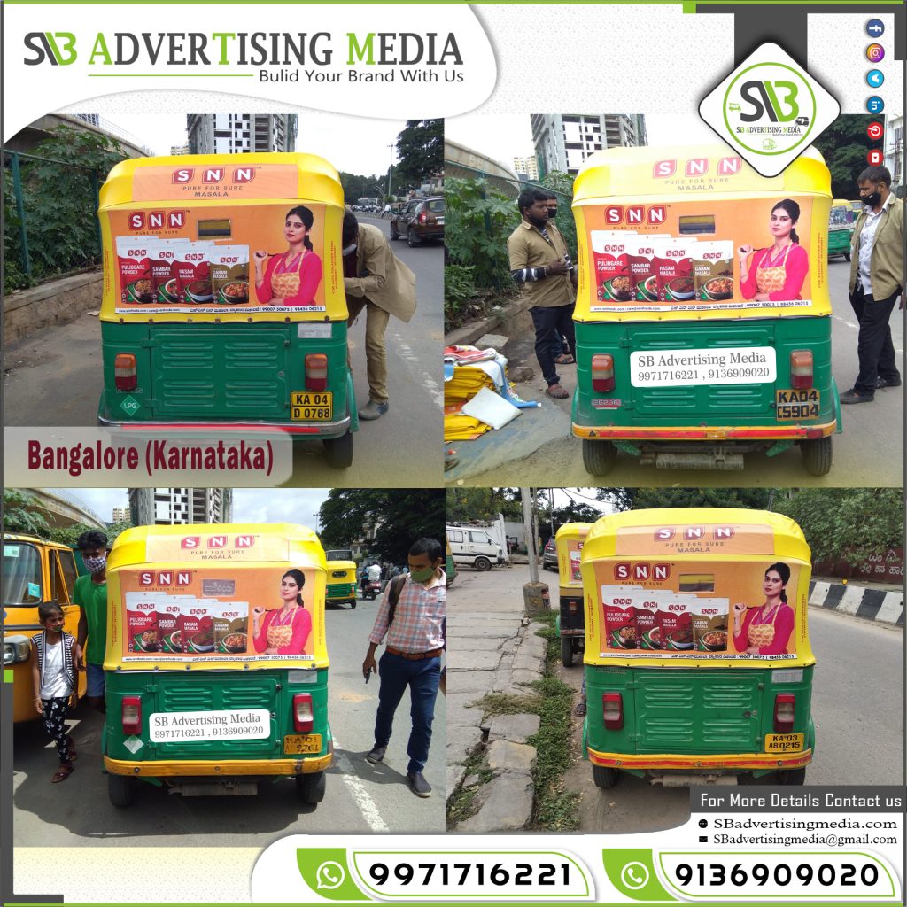 Auto Rickshaw Advertising Services Bangalore Karnataka