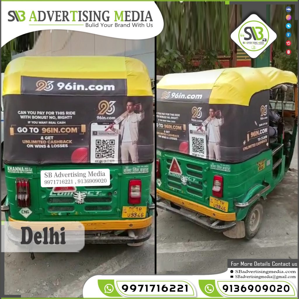 Auto Rickshaw Advertising Services Delhi