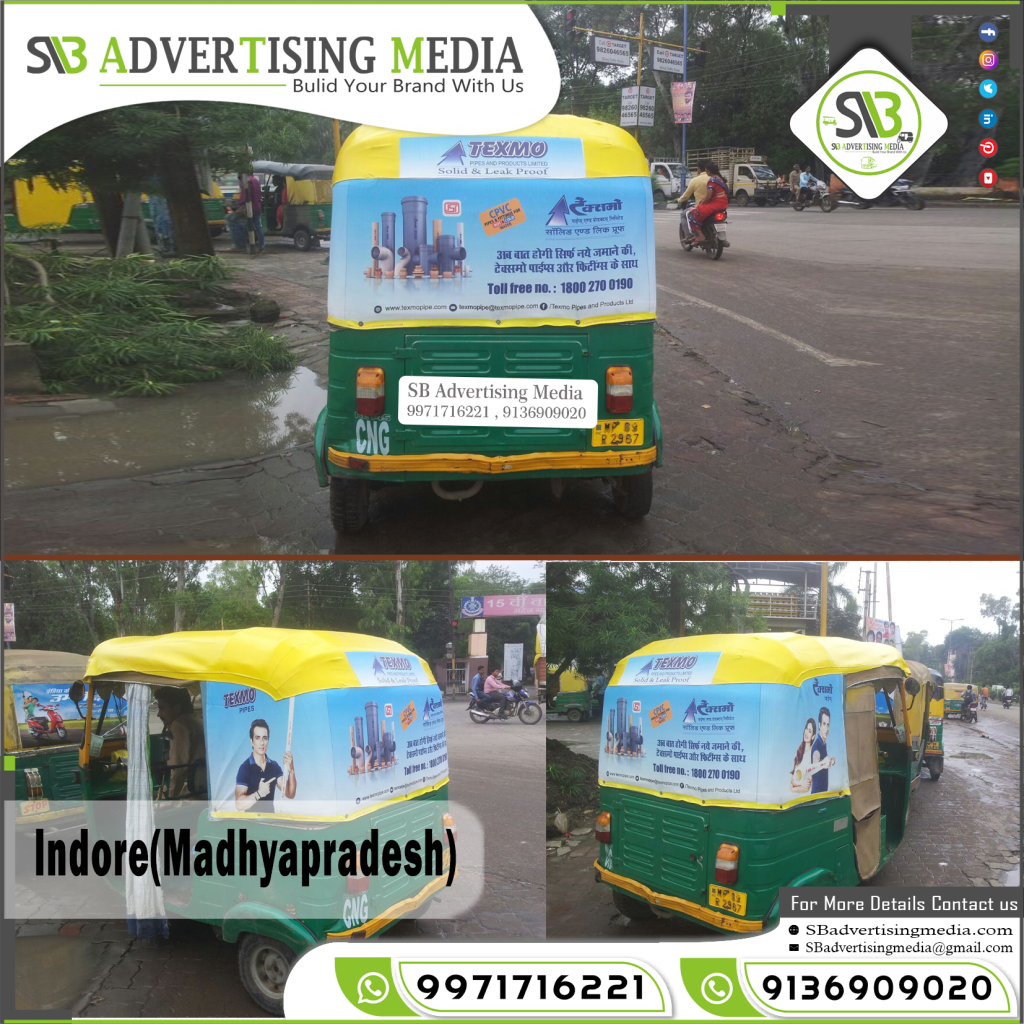 Auto Rickshaw Advertising Services Indore Madhyapradesh
