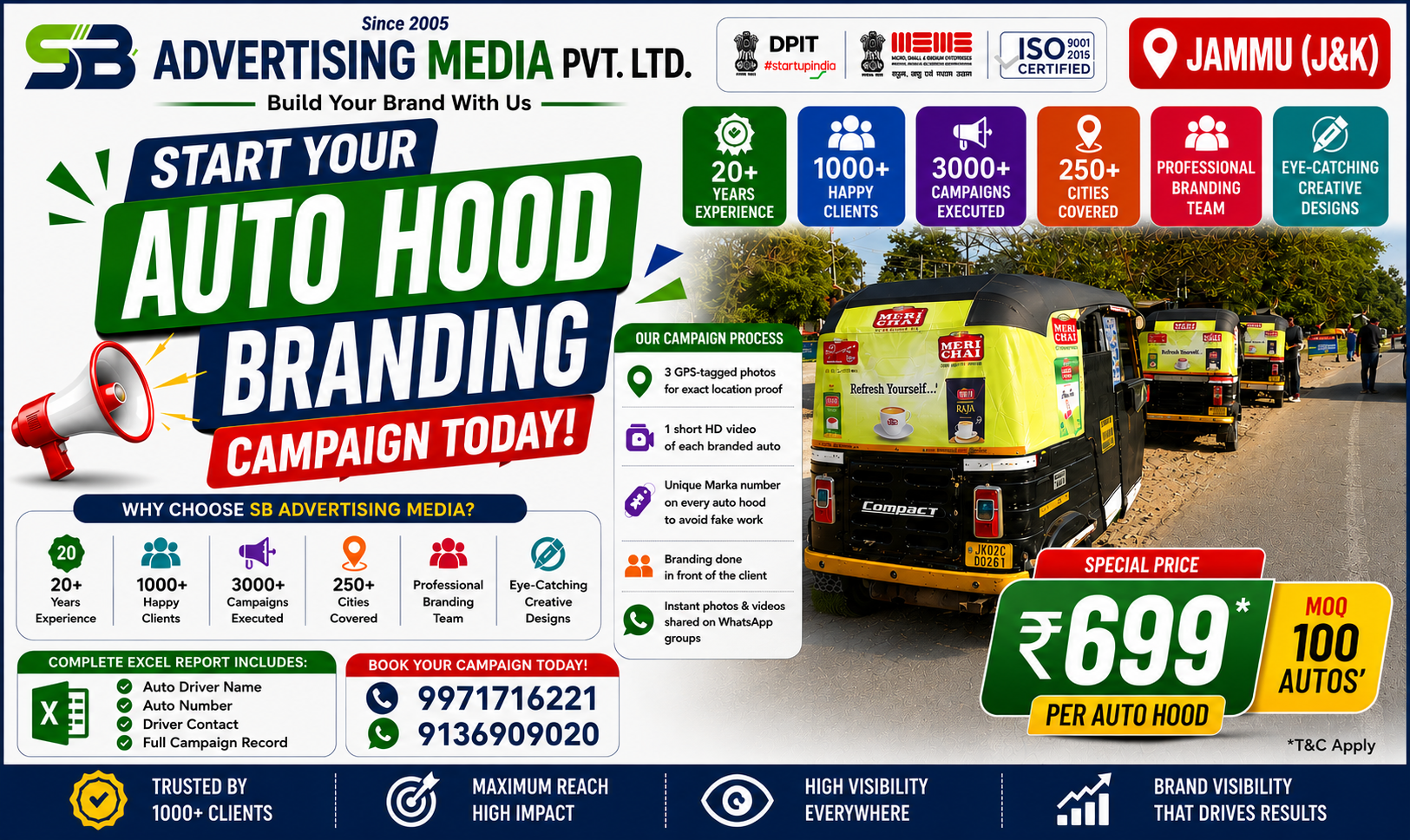 Auto Rickshaw Advertising Services in Jammu