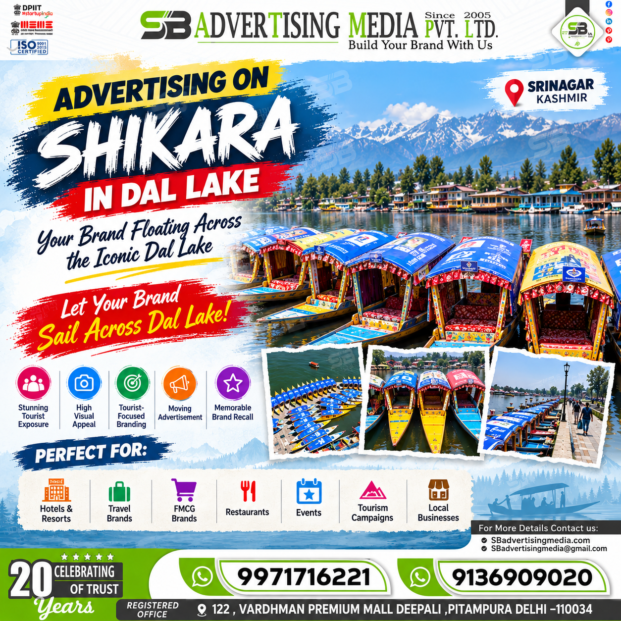 advertising-on-shikara-in-dal-lake