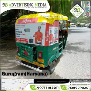 Auto rickshaw advertising services in Gurugram(Haryana)