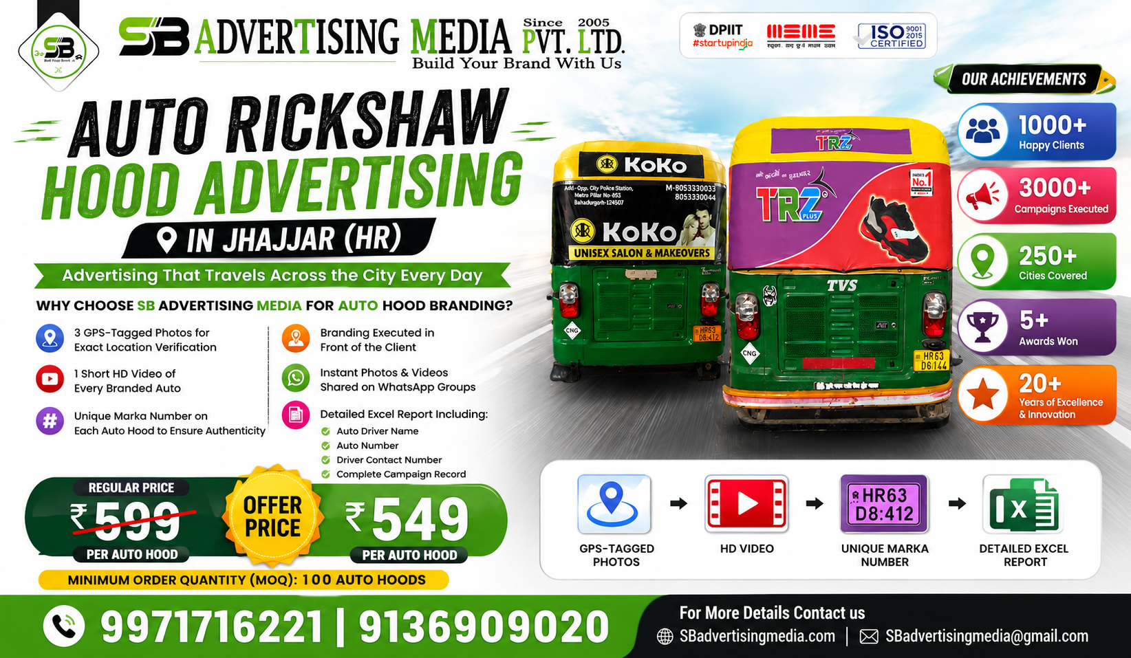Auto Rickshaw Advertising Services in Jhajjar (HR)
