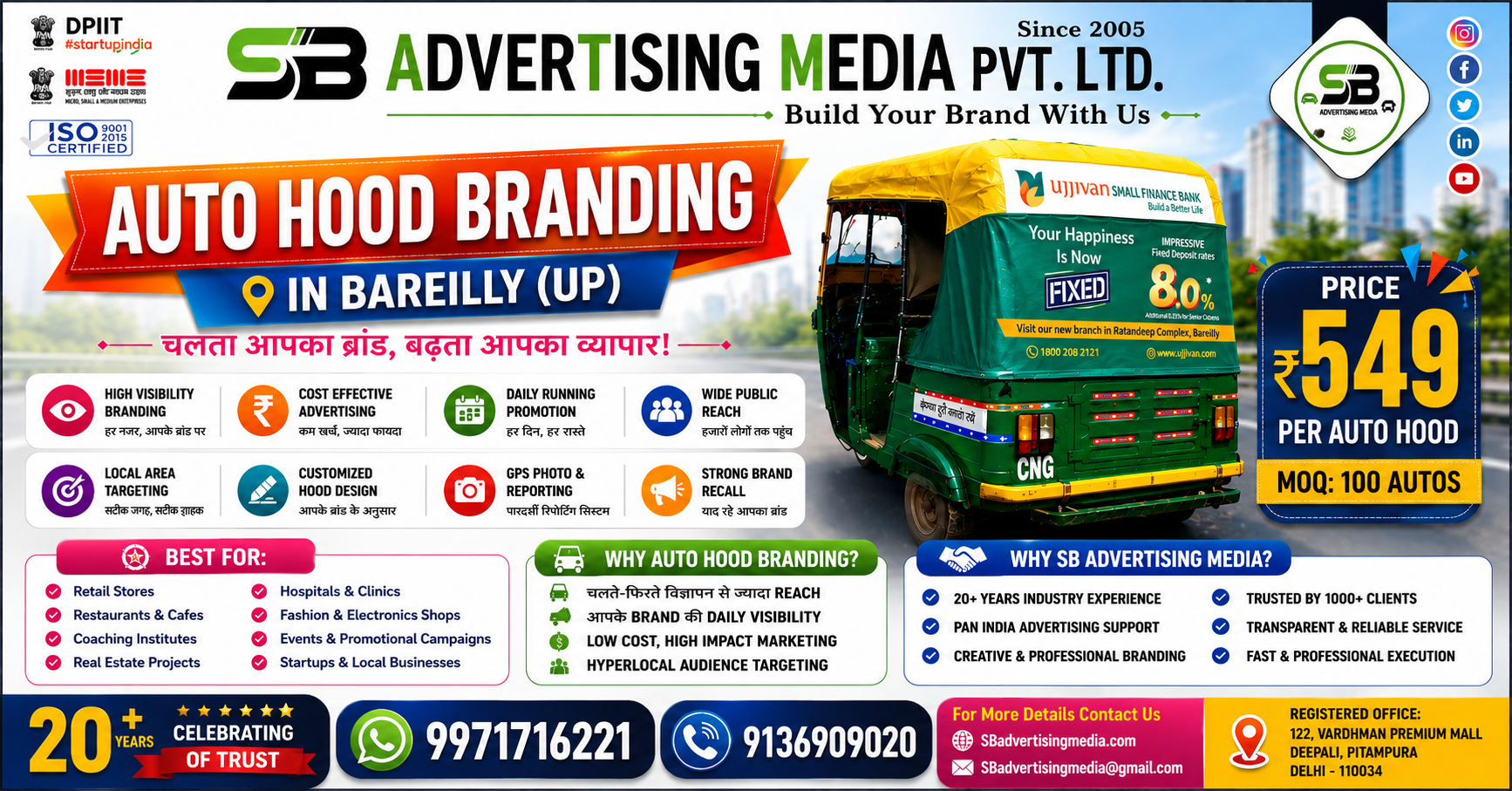 Auto Rickshaw Advertising in Bareilly (UP)